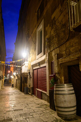 Beautiful night view of Malta's Old Town