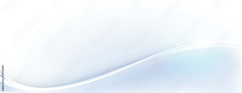 Poster abstract white background with smooth, flowing lines. the white background features a soft, airy tex