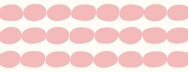 Abstract background with pink, pink oval shapes on a white background. The style is minimalist with a smooth texture. Cute pattern background vector. Pink background.