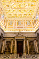 Beautiful view of the Church of San Paolo fuori le mura in Rome, Italy