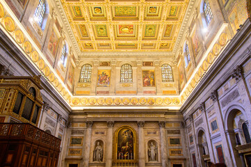 Beautiful view of the Church of San Paolo fuori le mura in Rome, Italy