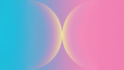 Obraz premium Abstract circle pink blue yellow gradient desktop wallpaper vector. Gradient pink blue Digital technology background. Abstract circle shape pink blue yellow gradient wallpaper background