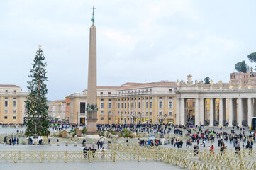 A beautiful view of St. Peter's Square in the Vatican