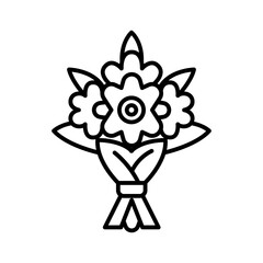 Lineart Icon bouquet