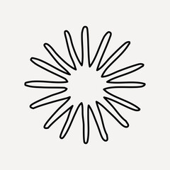 Abstract star shape design vector