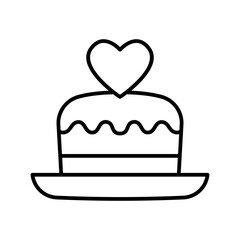 Lineart Icon cake