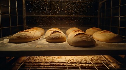 Timelapse of Bread Dough Rising in a Warm Oven with Gentle, Soft Lighting