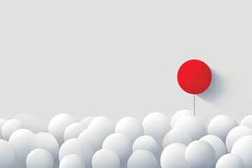 Get Noticed. Bold Minimalism: Unique Business Concept Illustration with Individuality and Leadership