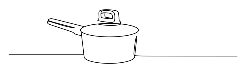 continuous single line art of a cooking utensil