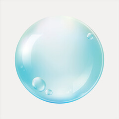 Colorful iridescent soap bubble art vector