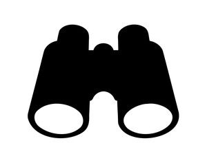binocular silhouette vector, binoculars icon