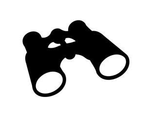binocular silhouette vector, binoculars icon