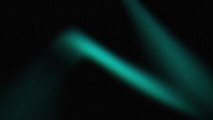 dark black background with noise and light teal coming in diagonally. Design background with an elegant, mysterious or futuristic feel.