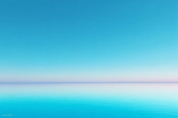 Fototapeta premium Smooth Gradient Water Surface Sky Blue to Pale Turquoise
