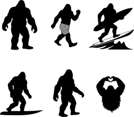 Wild Animal Silhouettes Collection vector