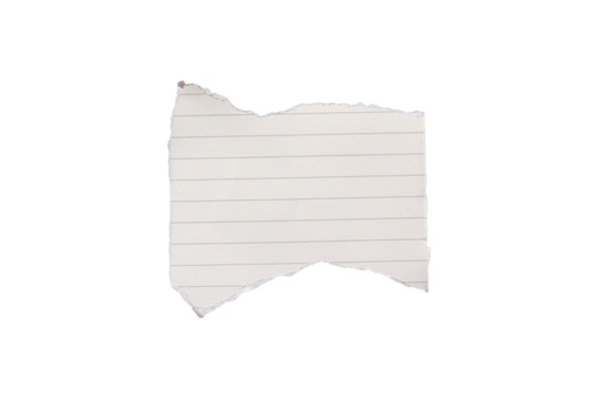 blank lined paper notebook paper with torn edges isolated on transparent background,note paper message office business tag sign