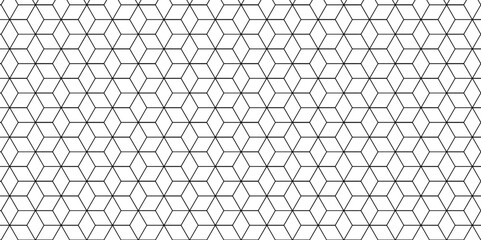 Fototapeta premium Vector tiles gradient science web tech connection triangle diamond honeycomb hexagon art. Seamless pattern with hexagon square cube geometric pattern shapes grid metal element texture design. 