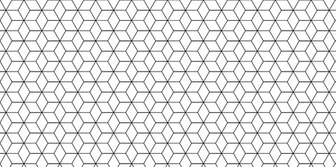 Fototapeta premium Vector tiles gradient science web tech connection triangle diamond honeycomb hexagon art. Seamless pattern with hexagon square cube geometric pattern shapes grid metal element texture design. 