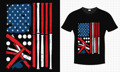 Baseball 4th July Independence Day T-shirt Design | Typography lettering quote design | Father's Day Gift Idea With Funny Graphic Shirt | For Stickers, T-shirts, Mugs, Cap print	