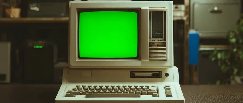 Green screen on an old desktop PC