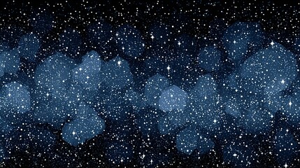 Starry night sky with textured nebulae.