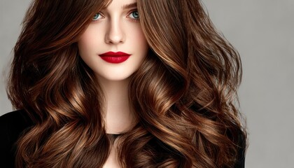 Fototapeta premium Close-up of woman with curly hair