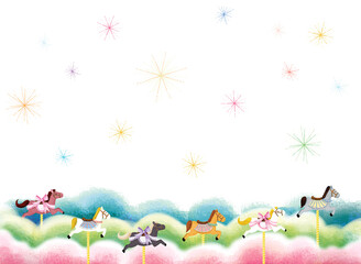 색동구름을 달리는 목마