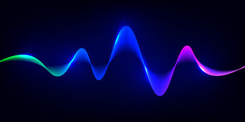Colorful music equalizer sound wave illustration vector