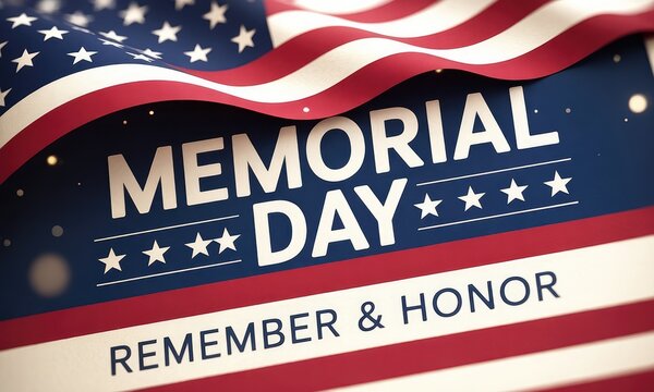 Memorial day american flag remembrance and honor