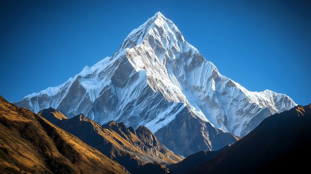 Majestic Mountain Peak Snowcapped Landscape graph isolated on transparent background