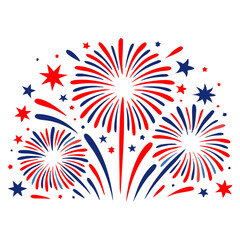 fireworks and stars