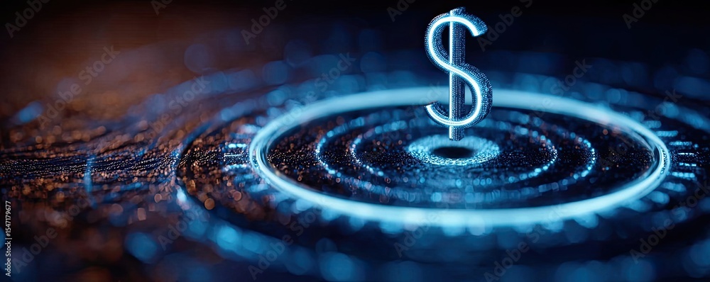 Poster minimum standard supports basic salary and wage adjustment concept. illuminated dollar sign on a dig