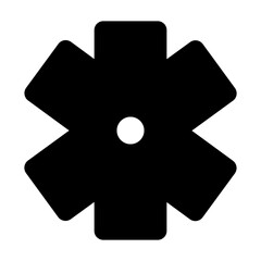 Simple solid vector icon medic representing medical and healthcare themes. Ideal for use in hospital apps, health websites, and telemedicine platforms. Clean SVG format, easy to scale and customize.