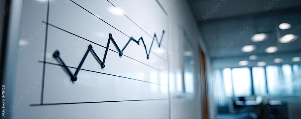 Poster minimum standard supports basic salary and wage adjustment concept. close-up of a graph depicting gr