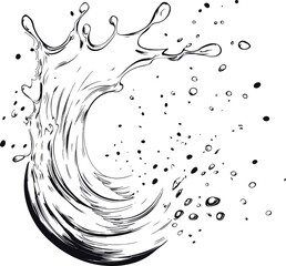 vector illustration of a splash