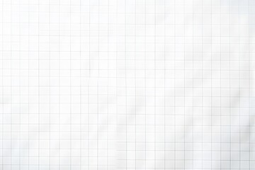 White grid paper texture background, seamless pattern. Gray linoleum with thin lines for writing or drawing on the white surface. 