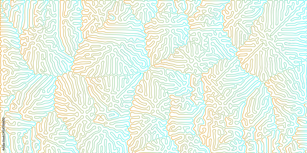 Aufkleber turing reaction diffusion monochrome seamless pattern with chaotic motion. abstract turing organic w