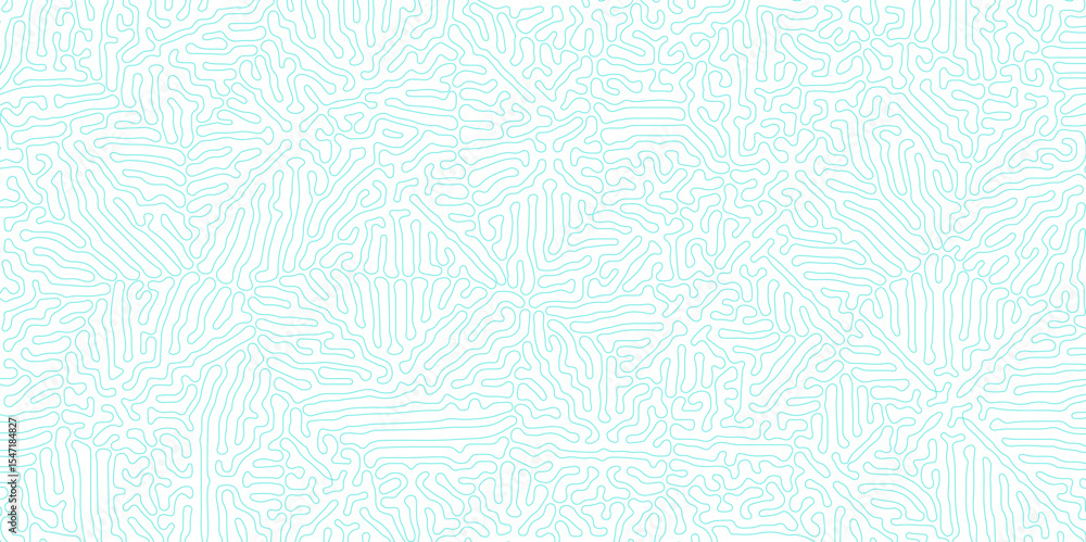 Aufkleber turing reaction diffusion monochrome seamless pattern with chaotic motion. abstract turing organic w