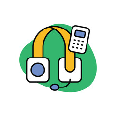 Audio Guide Icon vector stock illustration