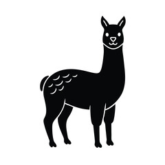 Llama vector silhouette