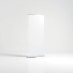 roll up banner and white background mockup