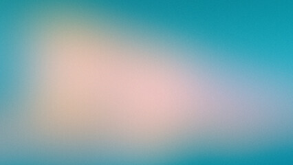 Grainy teal and peach gradient background with soft pastel noise texture for design use.