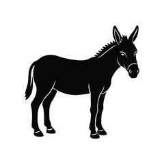 Donkey vector silhouette