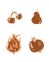 Stickers fruits vegetables 
