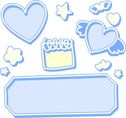 Highlight Sticker Pack – Pastel Hand Drawn Emphasis Icons