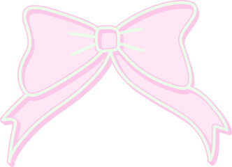 Pink Ribbon – Hand Drawn Celebration Icons for Planners and Scrapbooks