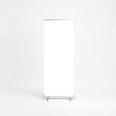 roll up banner and white background mockup