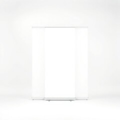 roll up banner and white background mockup
