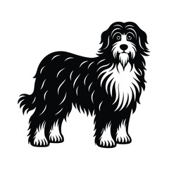 Sheepdog vector silhouette