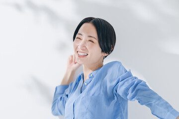 女性　リラックス